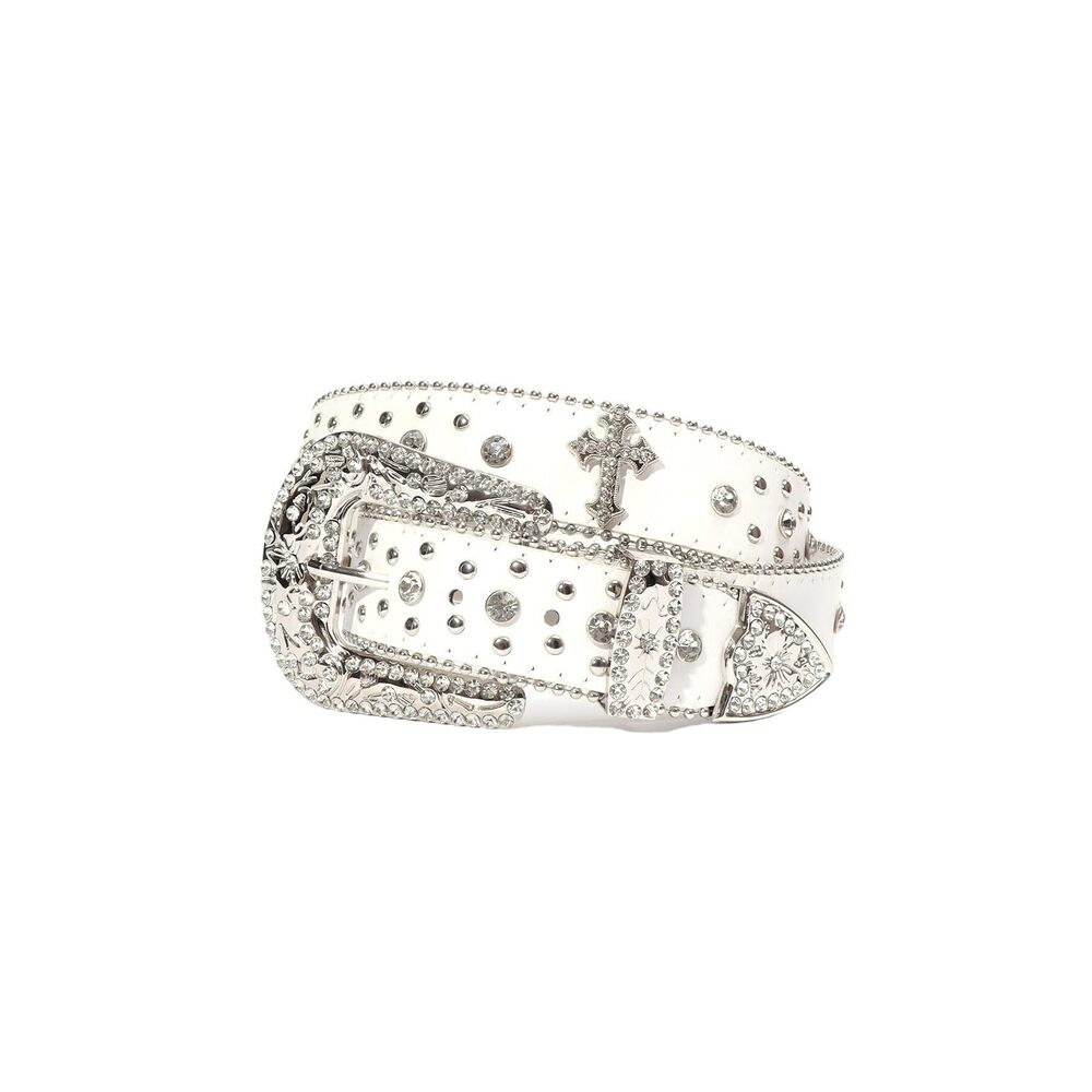 3398 Rhinestone Belt For Men & Women, Western Cowboy Cowgirl With Bling